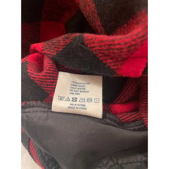 Simply Southern NWT Buffalo Check Red Black Shacket w/Pockets Women's Large - Picture 7 of 8